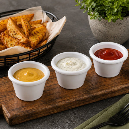 RAMEKIN MELAMINA 1.5 OZ BLANCO (ALTO)