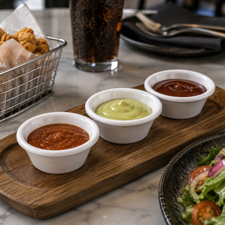 RAMEKIN MELAMINA 1.5 OZ BLANCO (ANCHO)