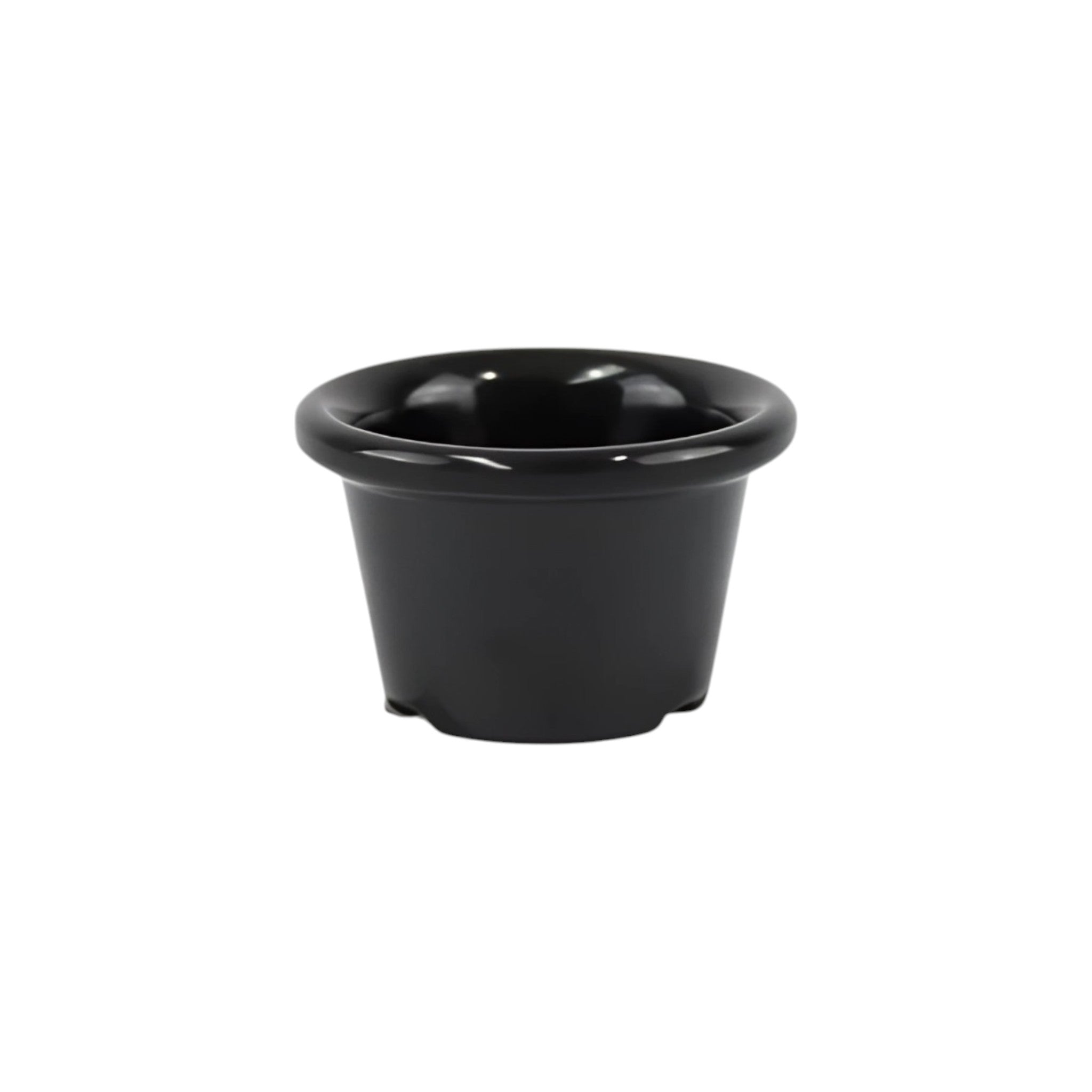 RAMEKIN MELAMINA 1.5 OZ NEGRO (ALTO)