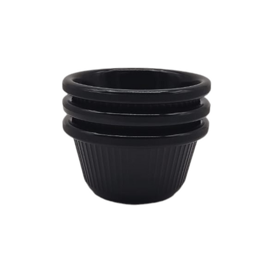 RAMEQUIN DE 4 OZ RAYADO NEGRO