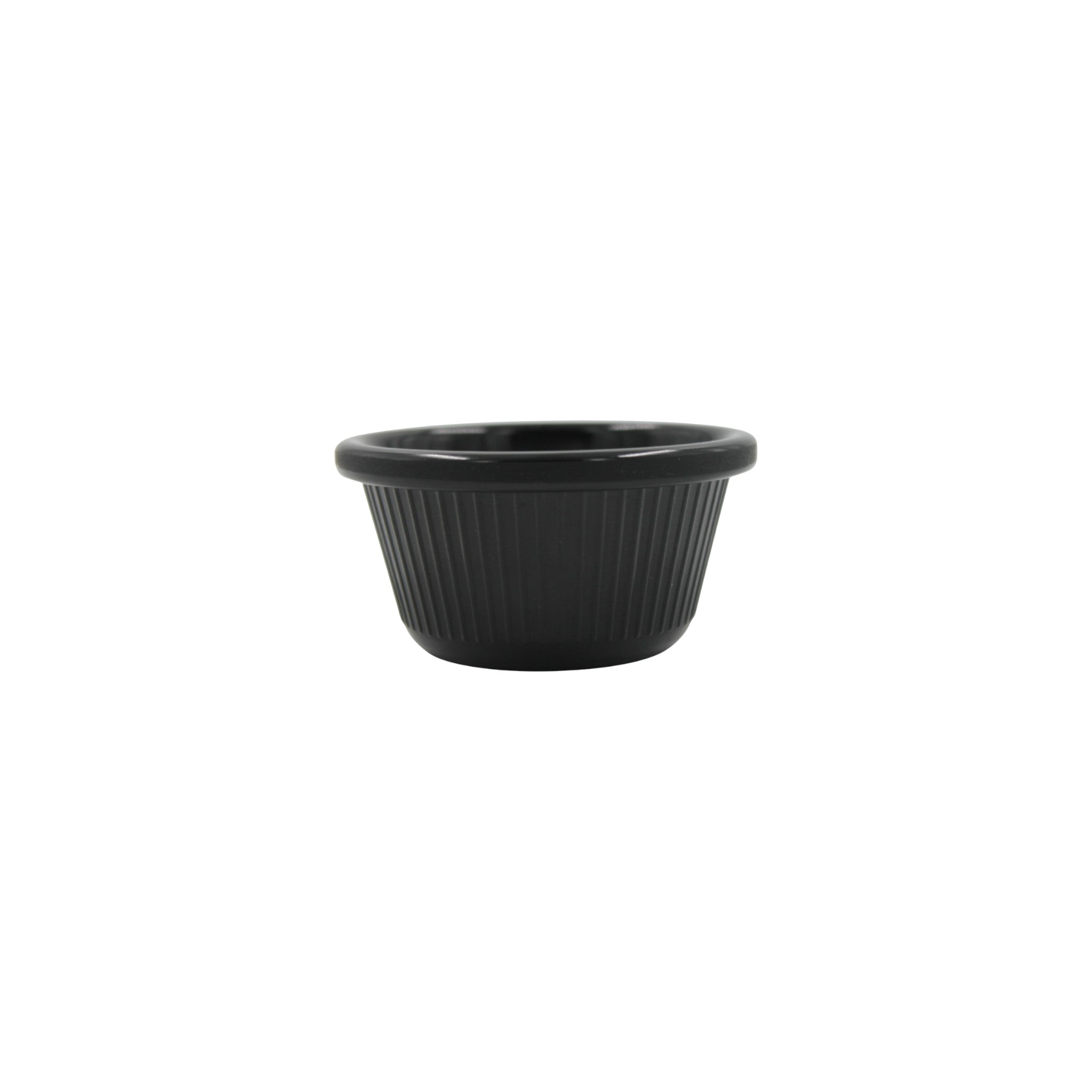RAMEQUIN DE 2 OZ RAYADO NEGRO