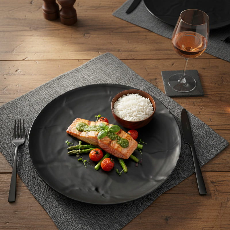 RIVOLI PLATON RED 32 CM NEGRO MATE