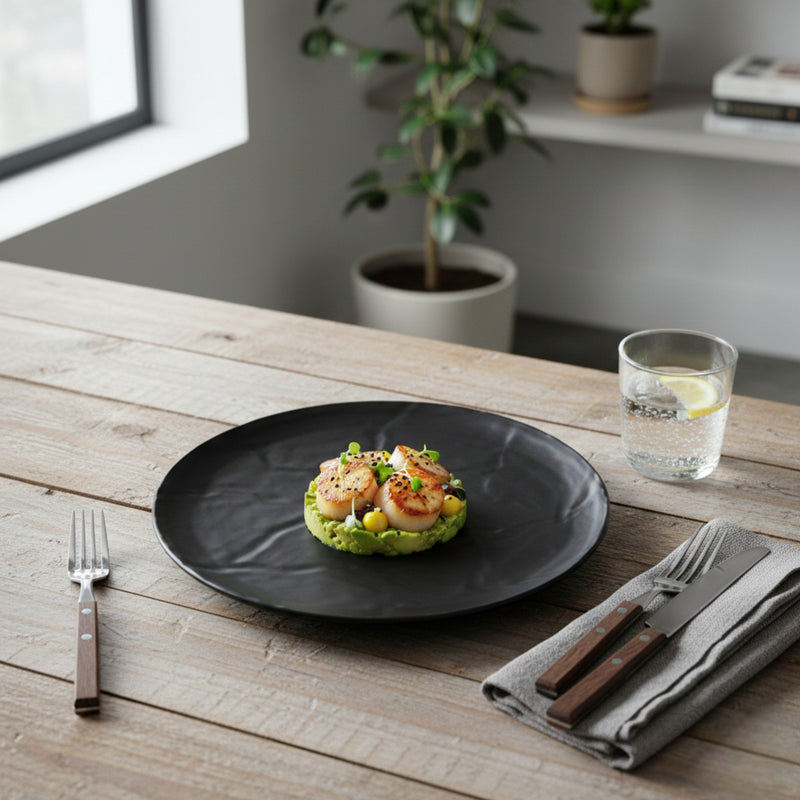 RIVOLI PLATON RED 32 CM NEGRO MATE