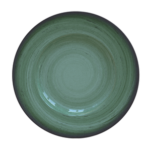 RUSTICO VERDE PLATO RASO 27 CM