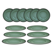 Cargar imagen en el visor de la galería, RUSTICO VERDE PLATO RASO 27 CM
