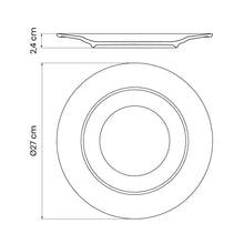 Cargar imagen en el visor de la galería, RUSTICO VERDE PLATO RASO 27 CM
