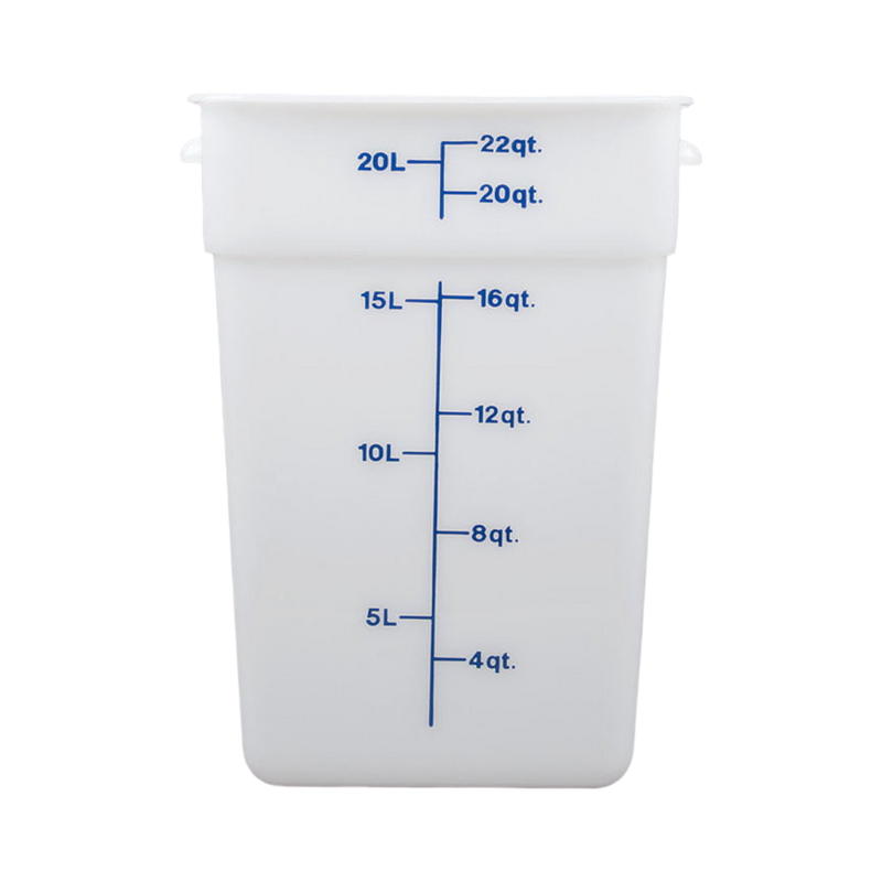CONTENEDOR PP CUAD 22 QT BLANCO
