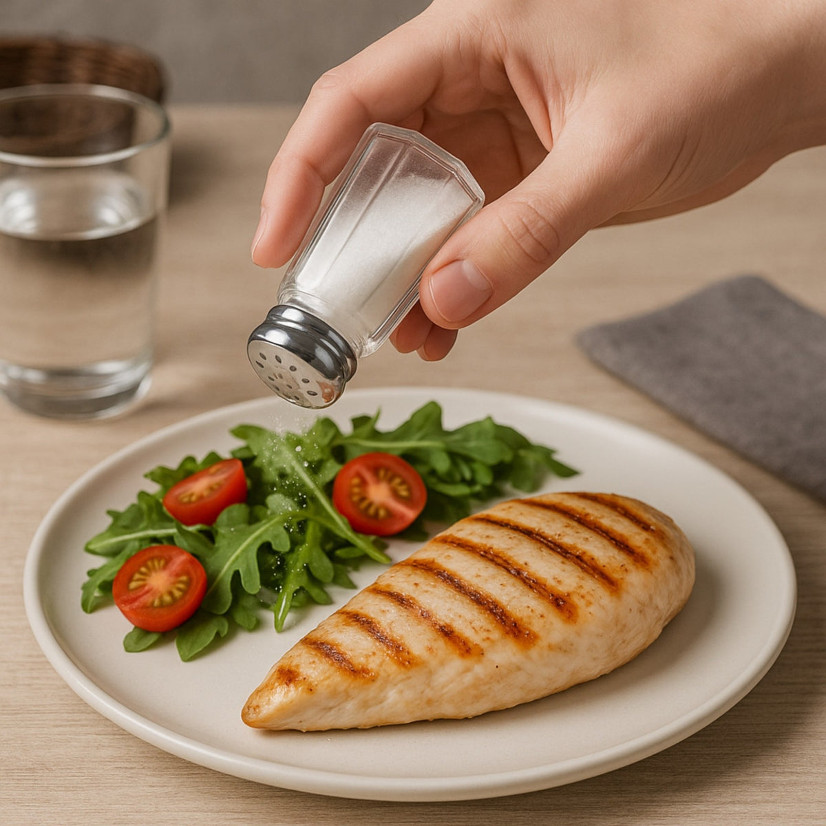 SALERO VIDRIO TAPA PLANA RED 2 OZ 4