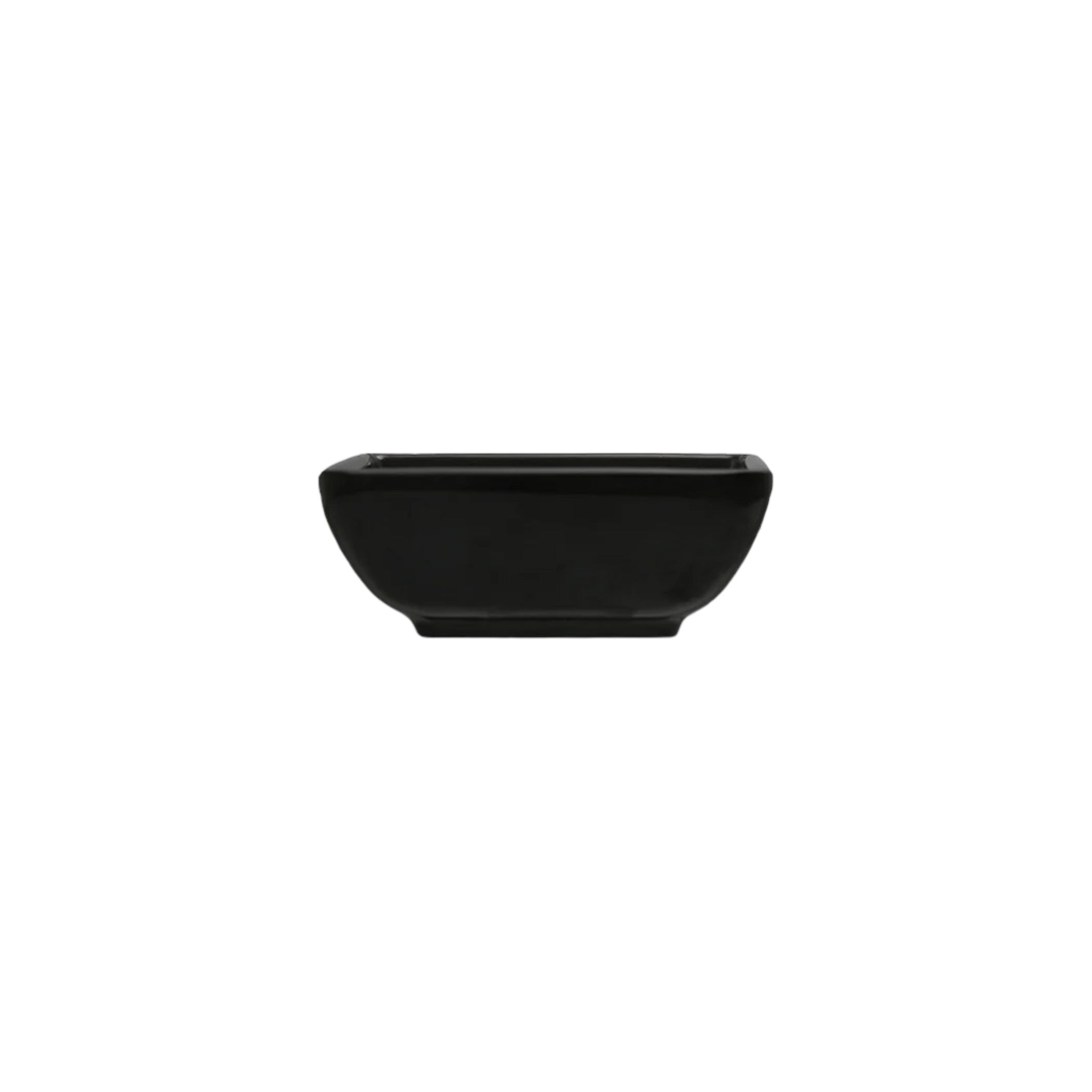 SALSERA 1 CAV 07x07 CM NEGRO MATE