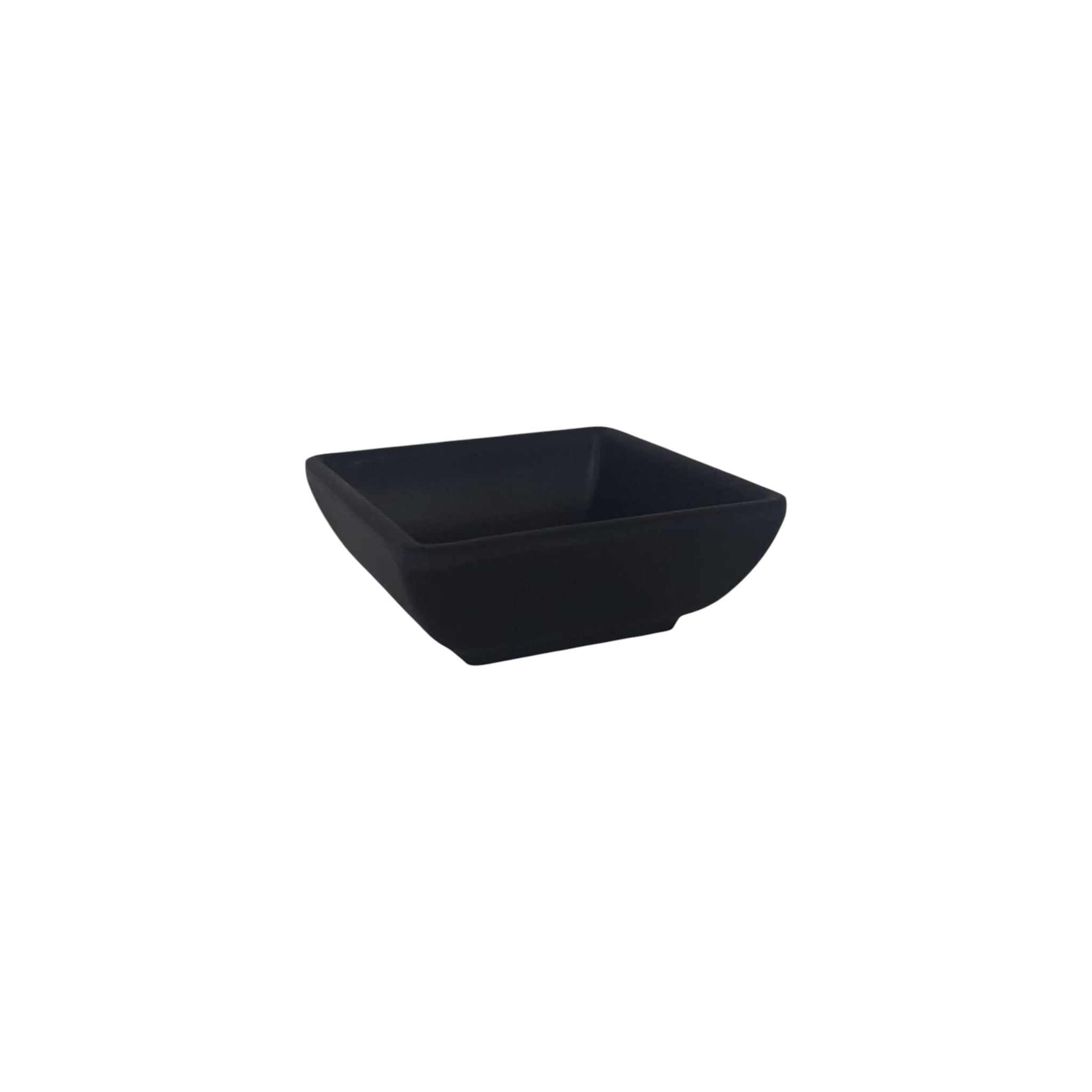 SALSERA 1 CAV 07x07 CM NEGRO MATE
