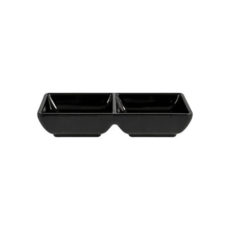 SALSERA 2 CAV 14x07 CM NEGRO