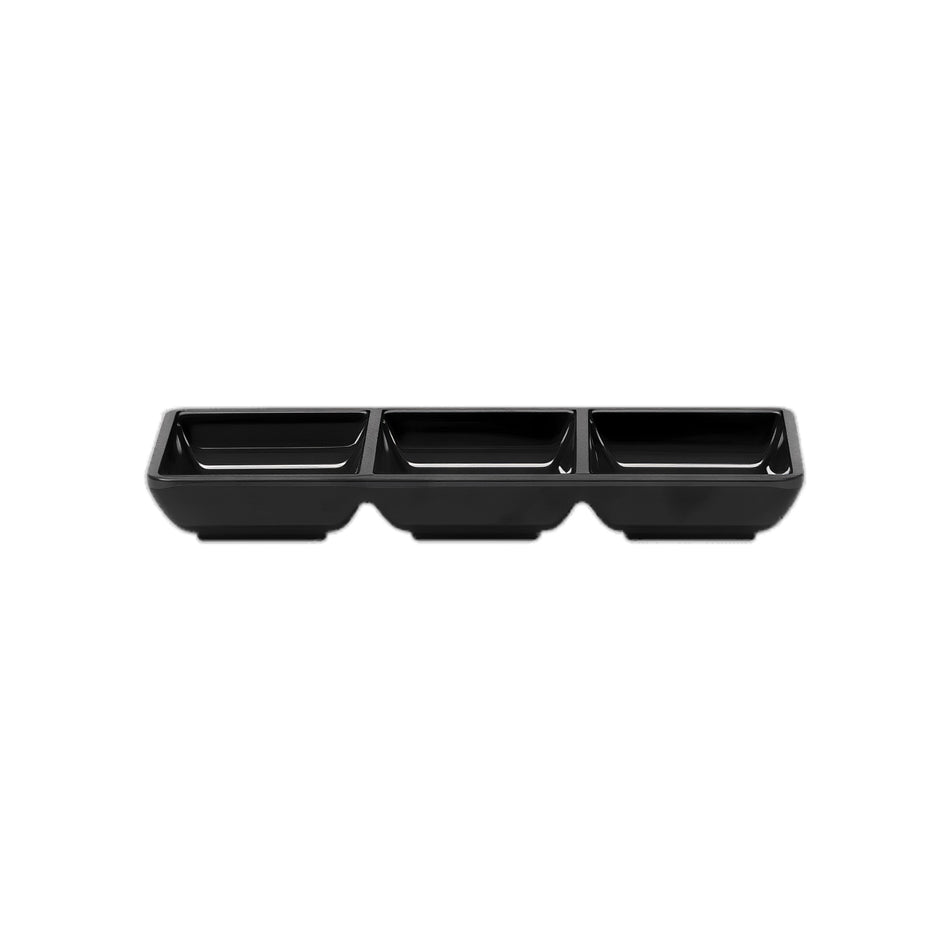 SALSERA 3 CAV 21x07 CM NEGRO