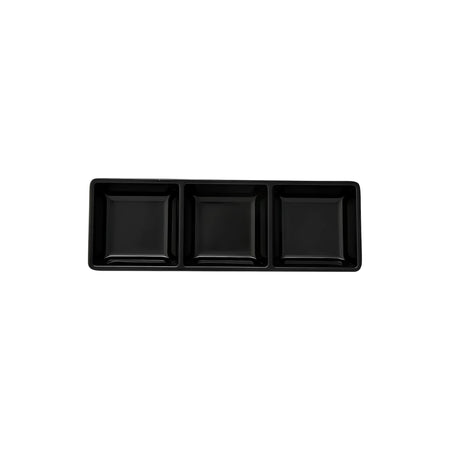 SALSERA 3 CAV 21x07 CM NEGRO