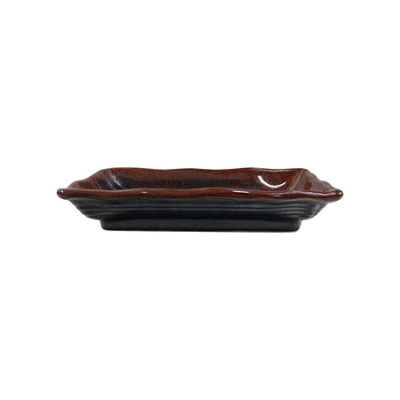 SALSERA RECTANGULAR TENMOKU 8 OZ