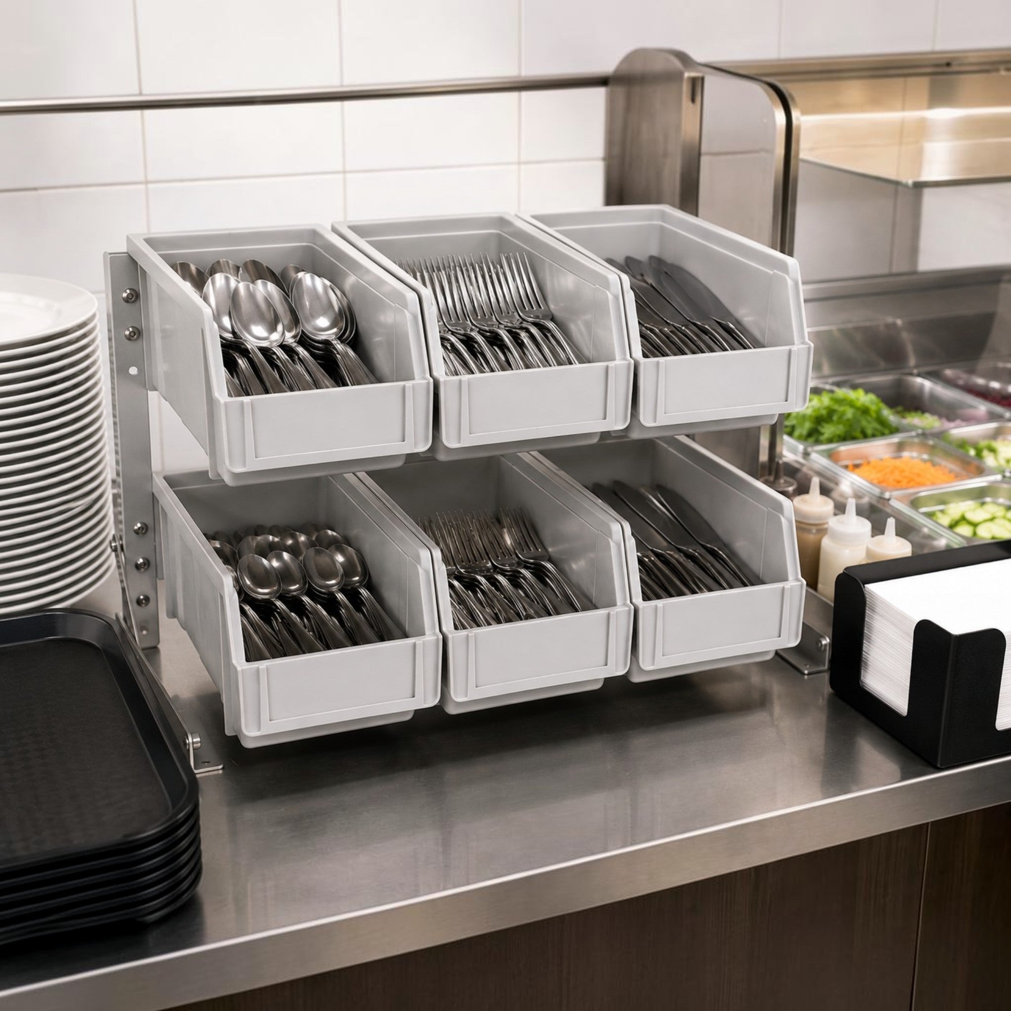 SET CAJA PARA CUBIERTOS 6 PZAS