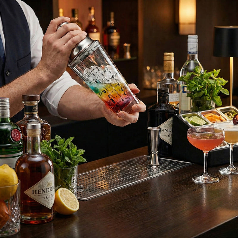 SHAKER C/VASO DE VIDRIO