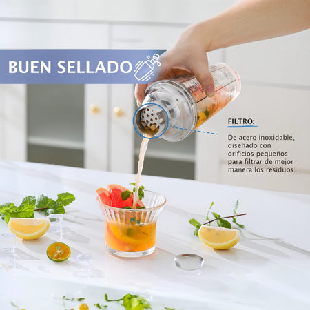 SHAKER C/VASO DE VIDRIO