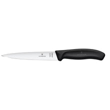 Cargar imagen en el visor de la galería, SWISS CUCHILLO FILETEADOR 16 CM NEGRO

