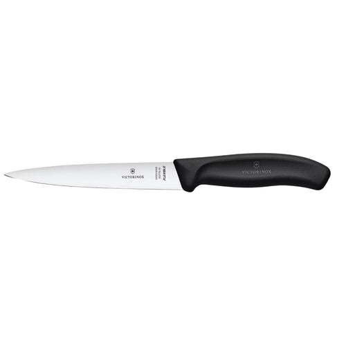 SWISS CUCHILLO FILETEADOR 16 CM NEGRO