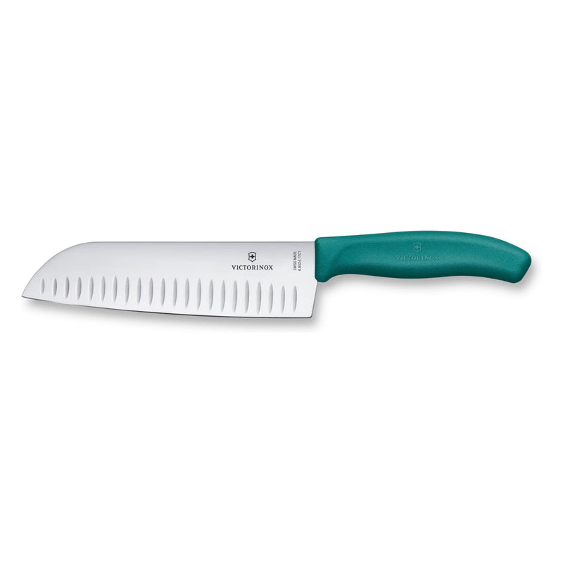 SWISS CUCHILLO SANTOKU 17 CM VERDE