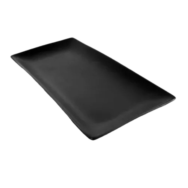 BANDEJA RECT 24x16 CM NEGRO MATE