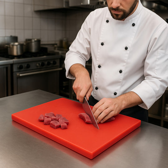 TABLA PARA PICAR 45x30x1.8 CM ROJO