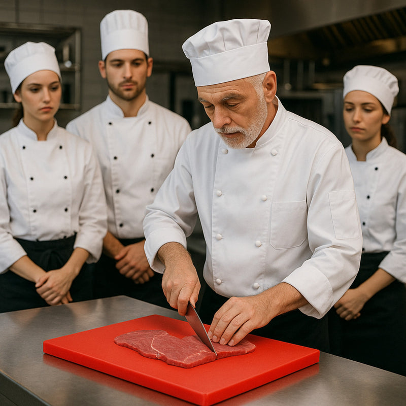 TABLA PARA PICAR 45x30x1.8 CM ROJO