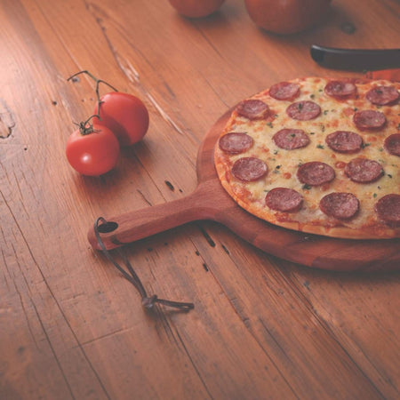 TABLA PARA PIZZA CON MANGO