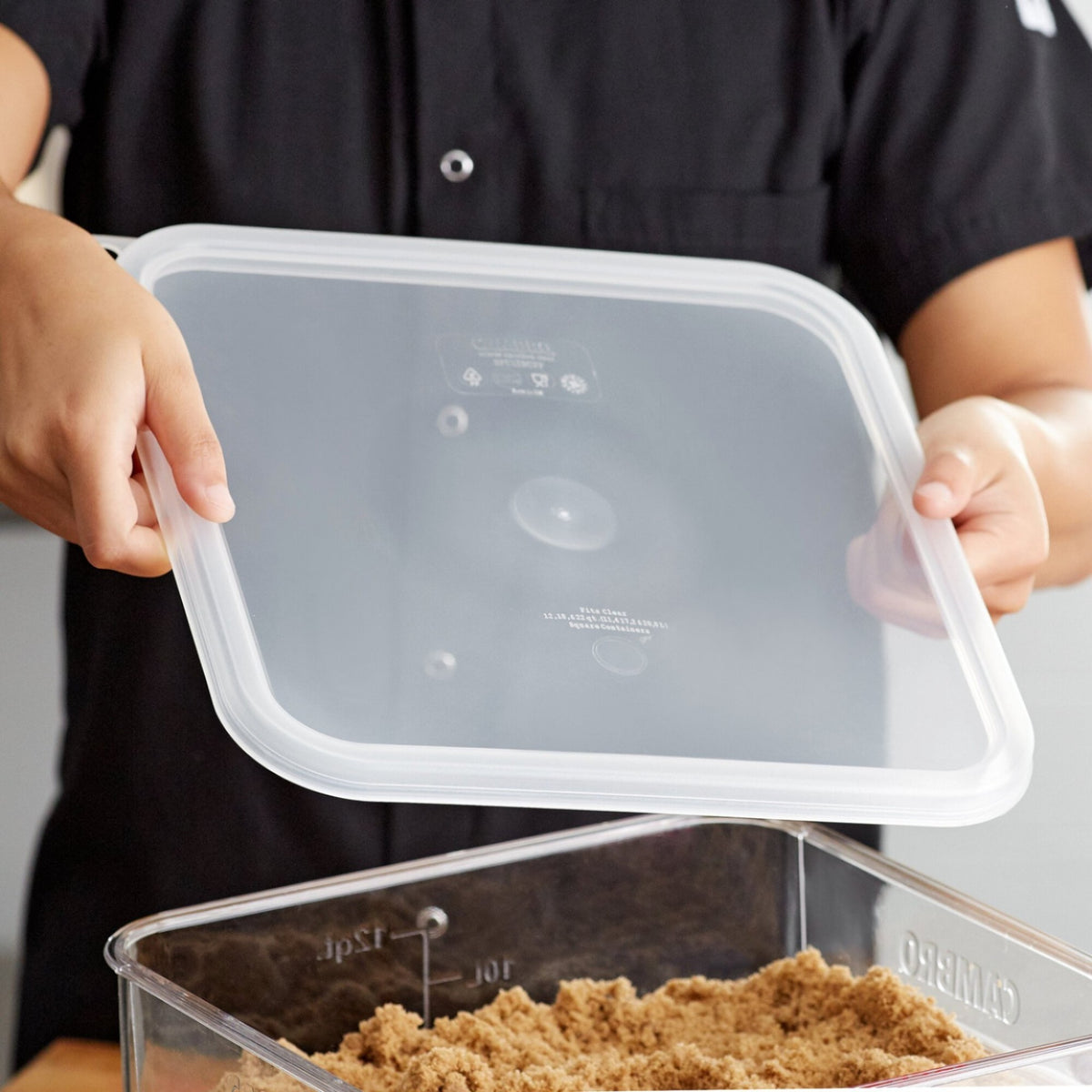 TAPA CUAD 12, 18 Y 22 QT PP CAMBRO