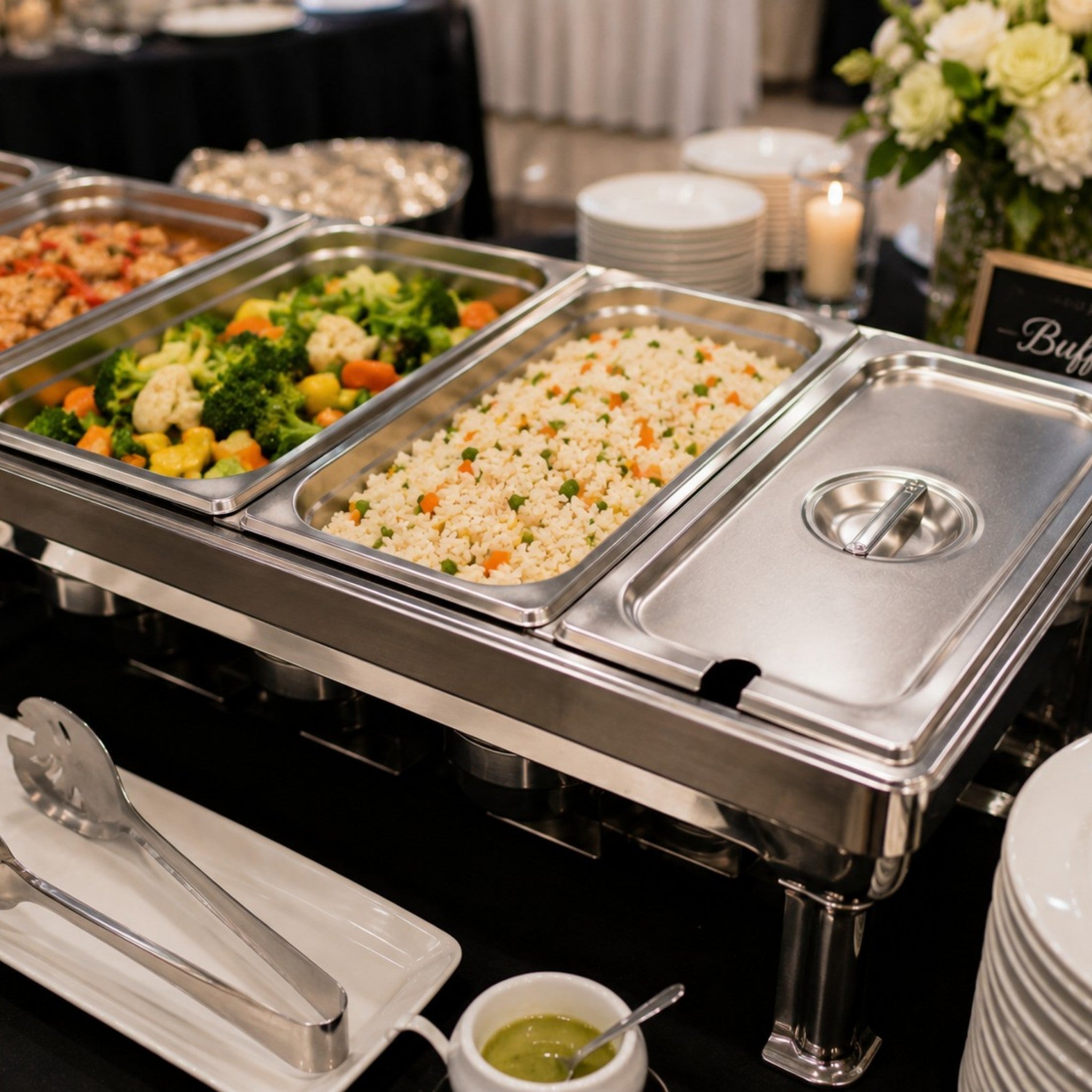 TAPA C/MUESCA 1/3 AC INOX
