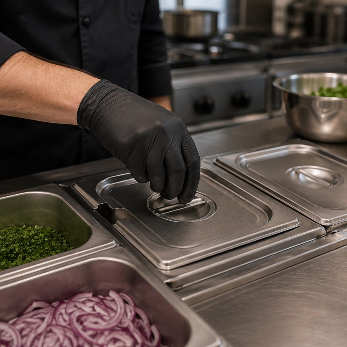 TAPA C/MUESCA 1/4 AC INOX