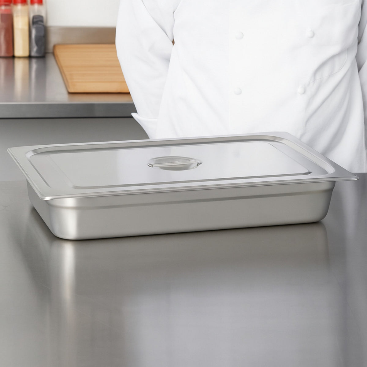 TAPA DE AC INOX 1/1  NSF