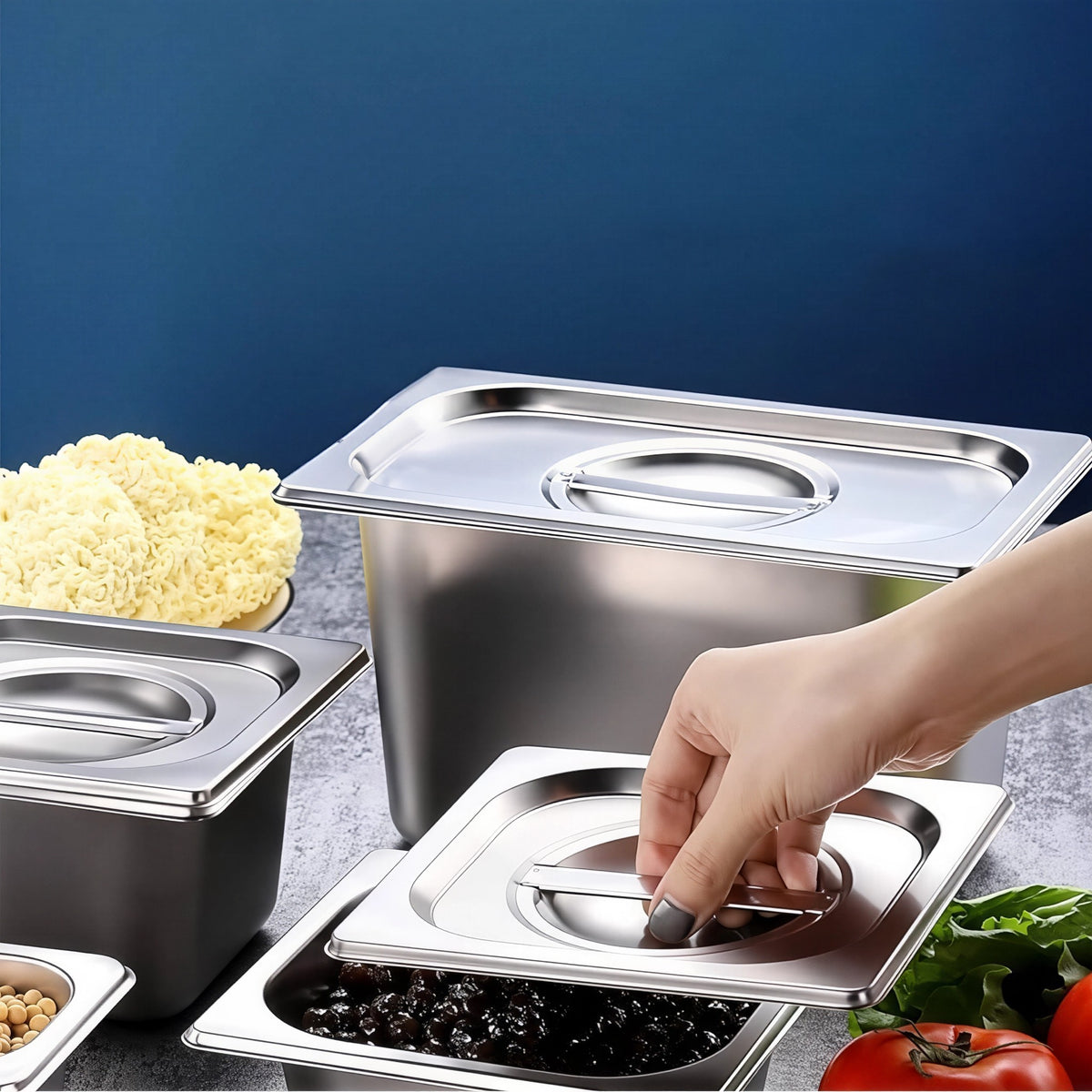 TAPA DE AC INOX 1/6  NSF