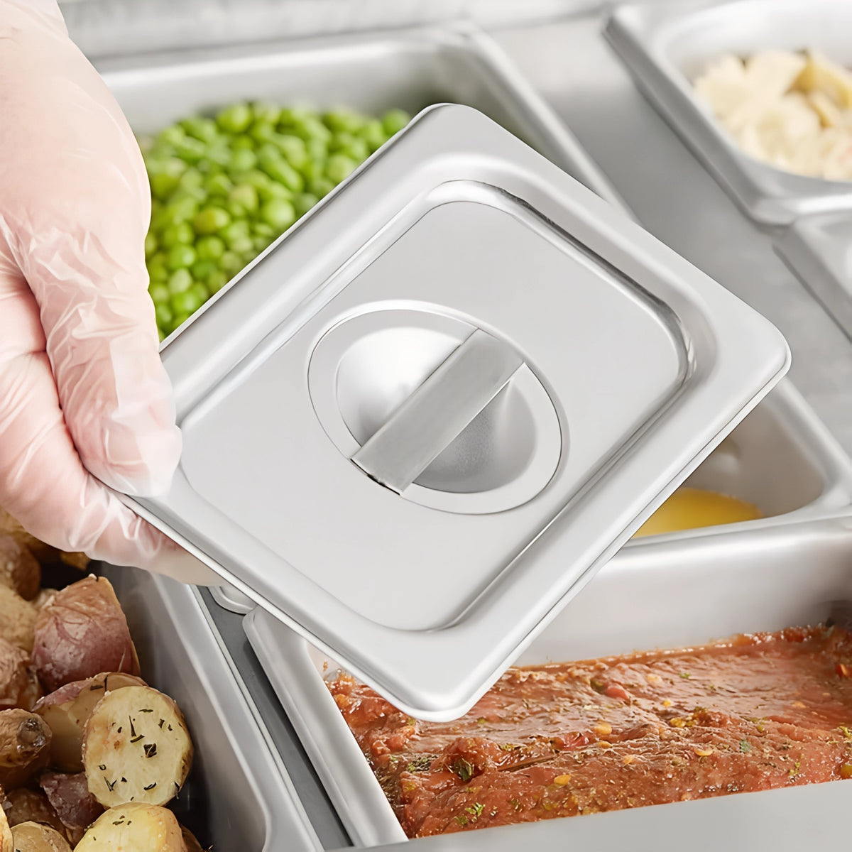 TAPA DE AC INOX 1/9  NSF
