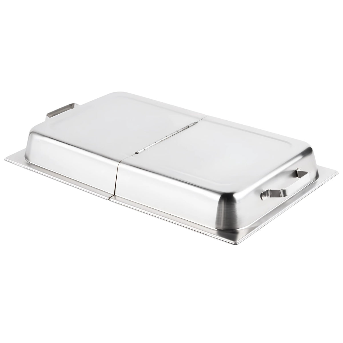 TAPA ENTERA TIPO DOMO AC INOX ABIERTA