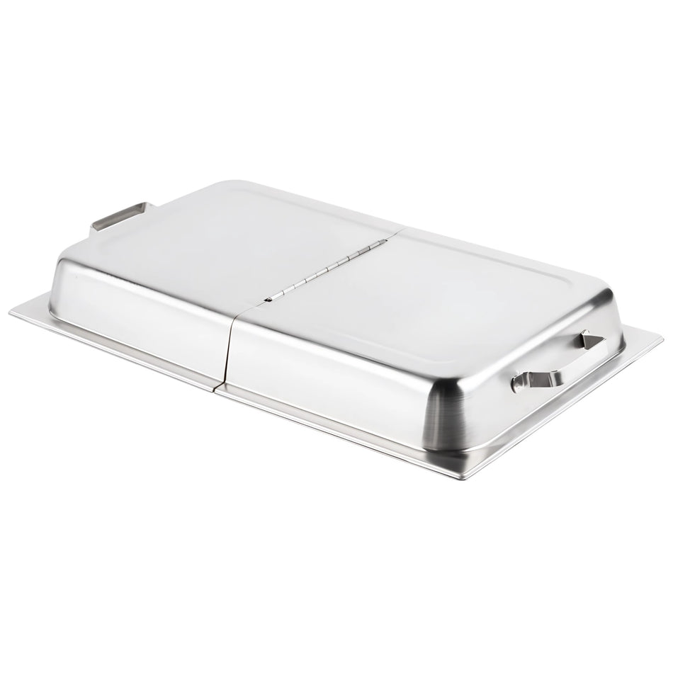 TAPA ENTERA TIPO DOMO AC INOX ABIERTA