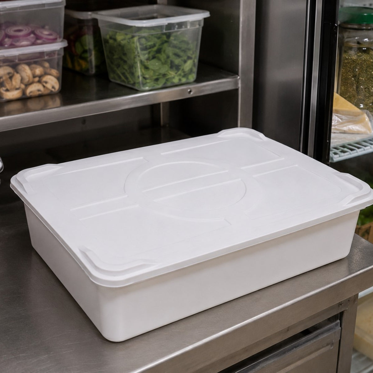 TAPA P/CAJA PARA MASA DE PIZZA 20.5 LT PP