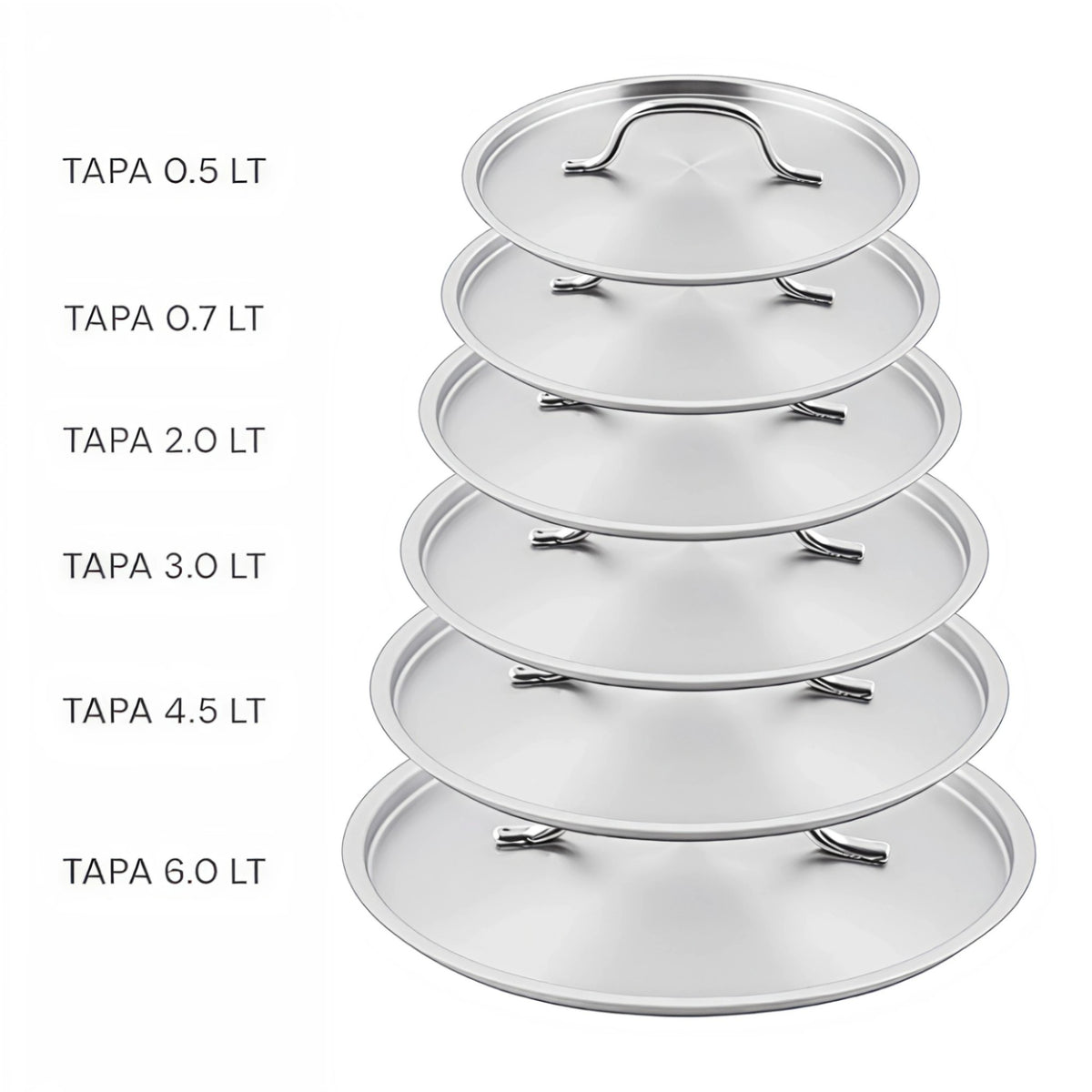 TAPA P/CAZO CONICO 2.0 LT AC INOX