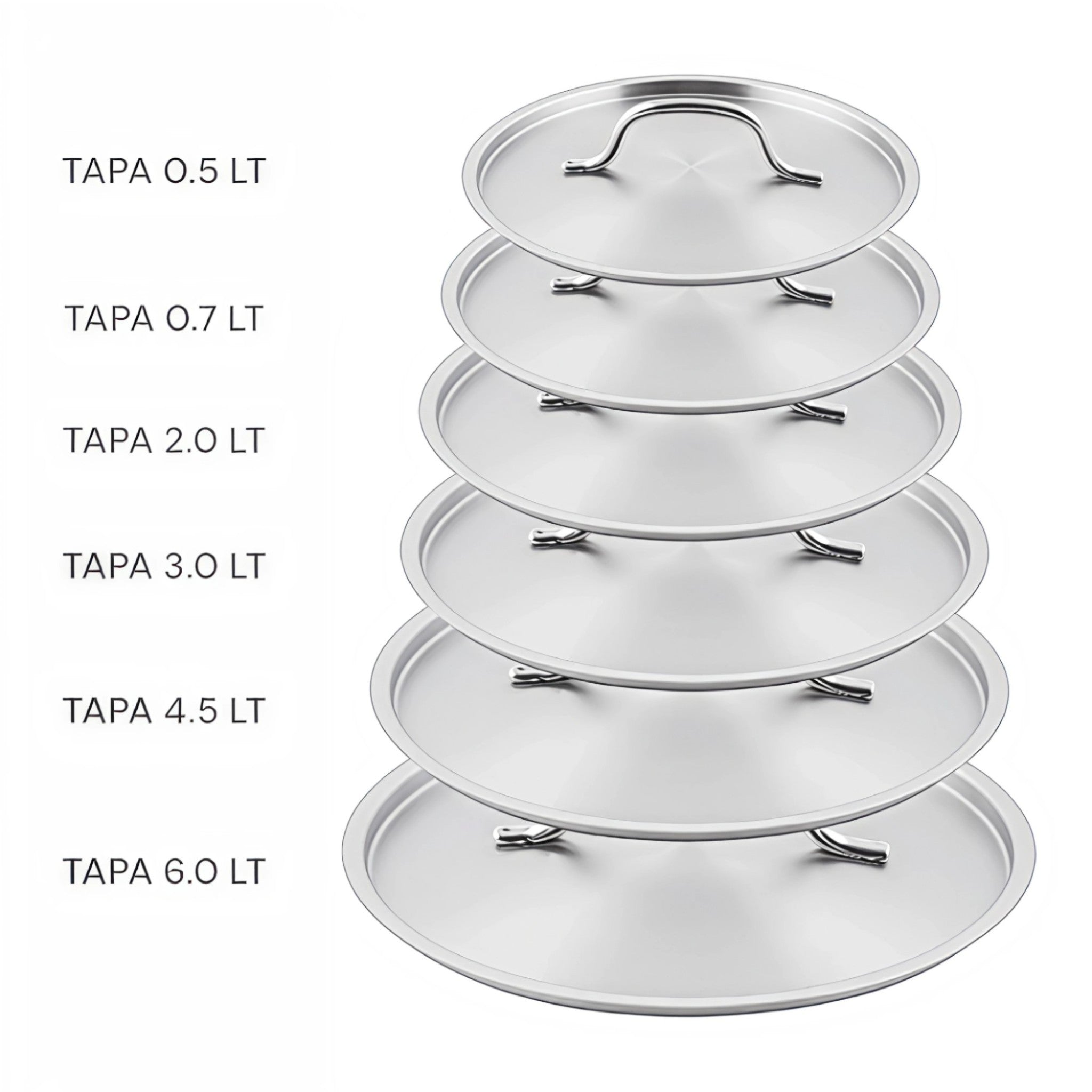 TAPA P/CAZO CONICO 2.0 LT AC INOX