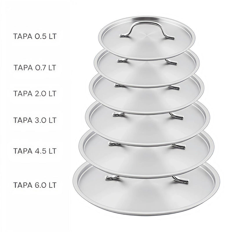 TAPA P/CAZO CONICO 2.0 LT AC INOX
