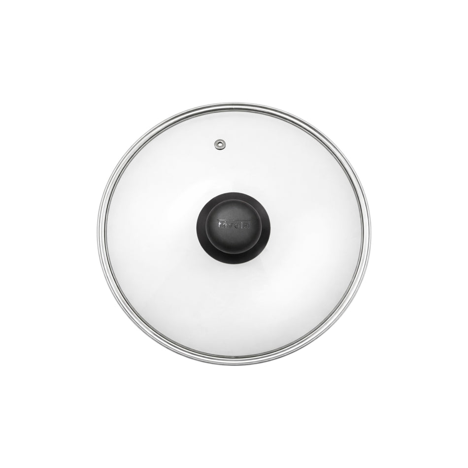 TAPA VIDRIO 20 CM ASA  DE BAQUELITA