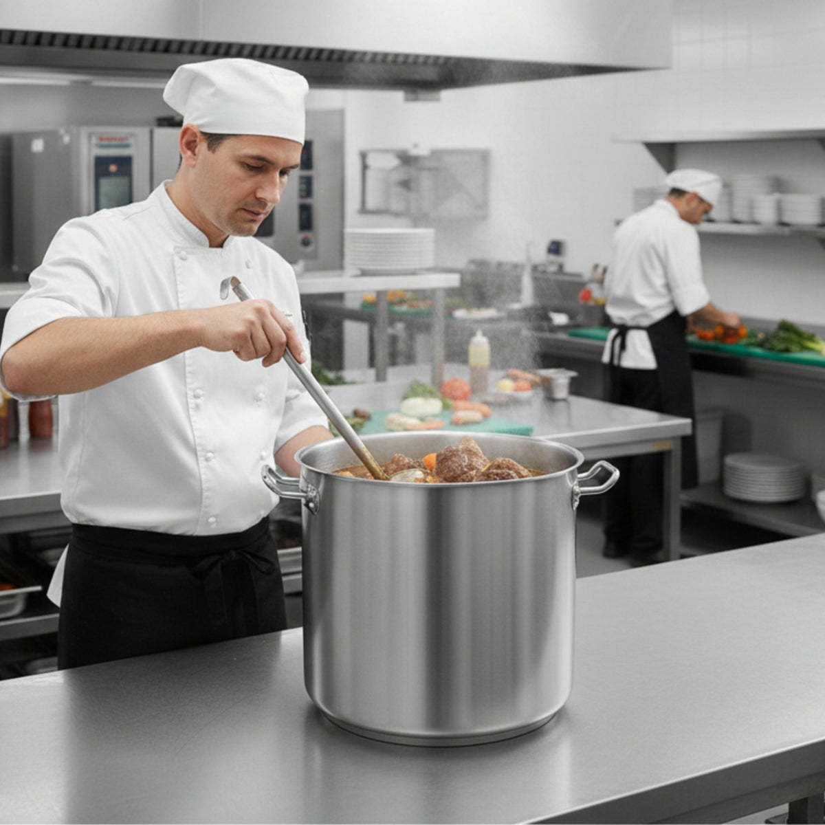 TAV OLLA DE AC INOX 17 LT C/TAPA