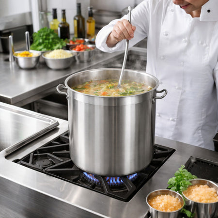TAV OLLA DE AC INOX 17 LT C/TAPA