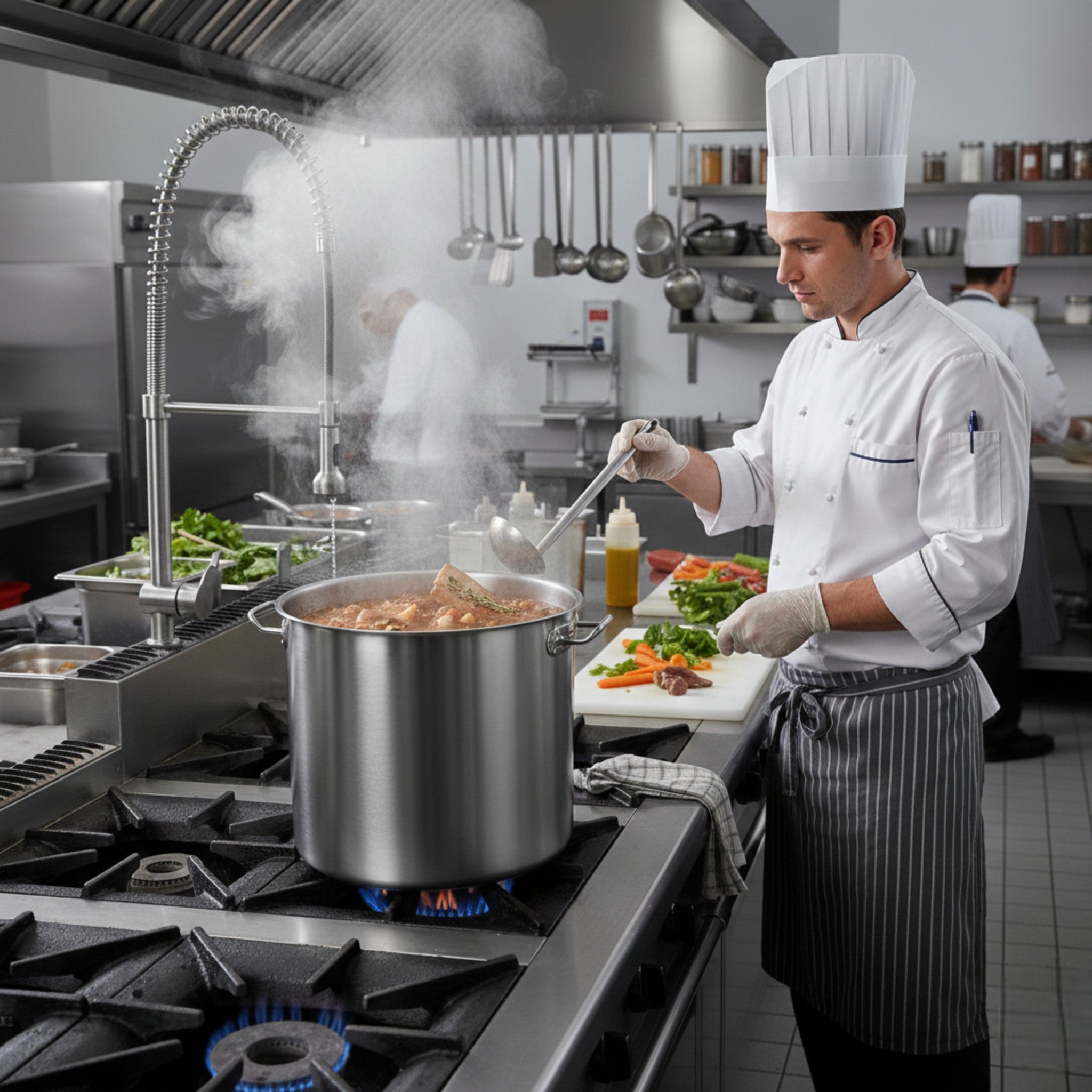 TAV OLLA DE AC INOX 25 LT C/TAPA