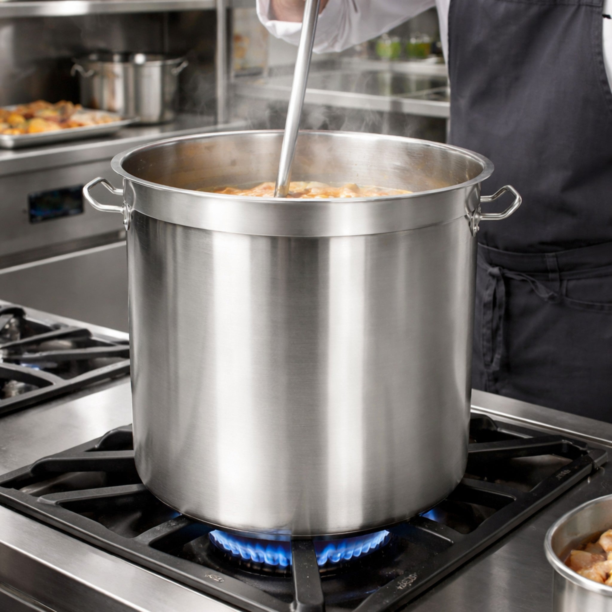 TAV OLLA DE AC INOX 50 LT C/TAPA