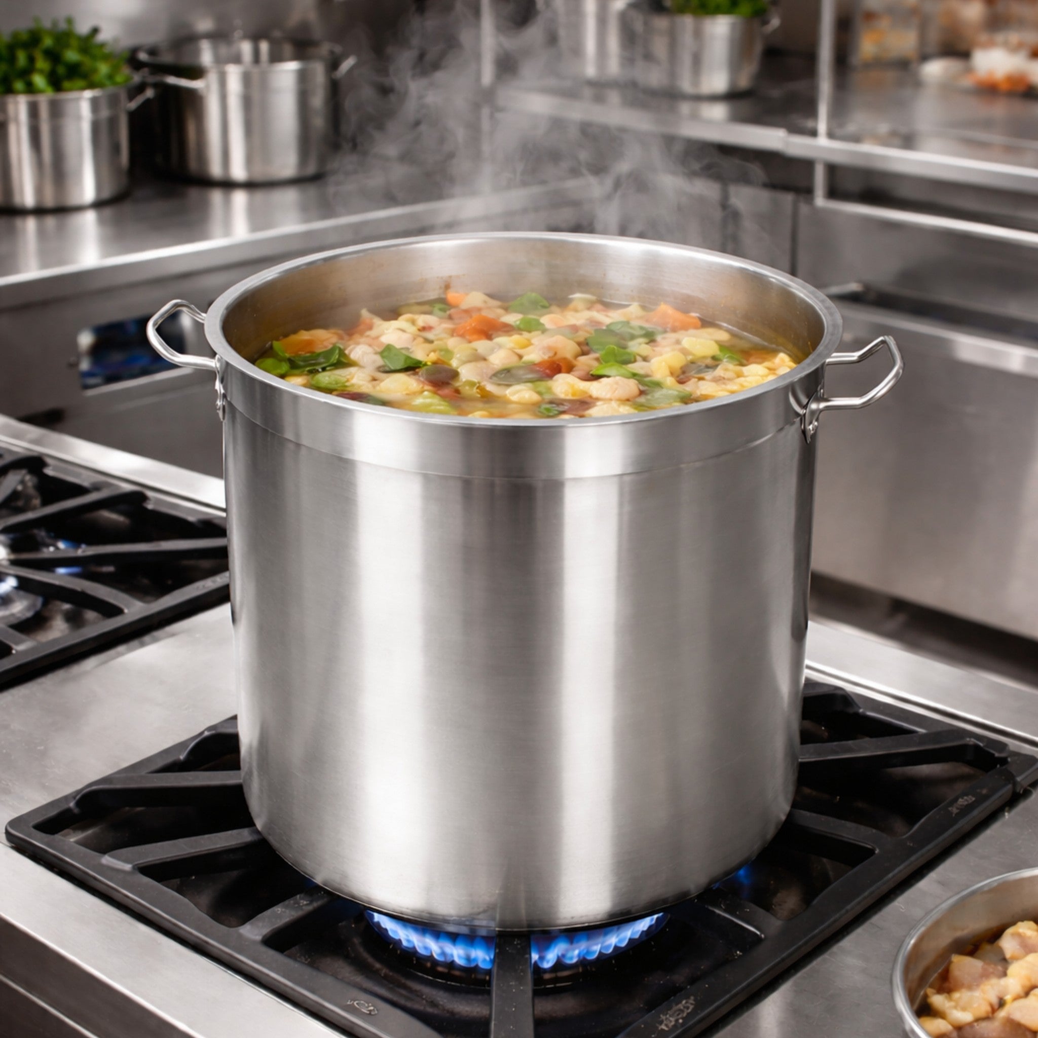 TAV OLLA DE AC INOX 50 LT C/TAPA