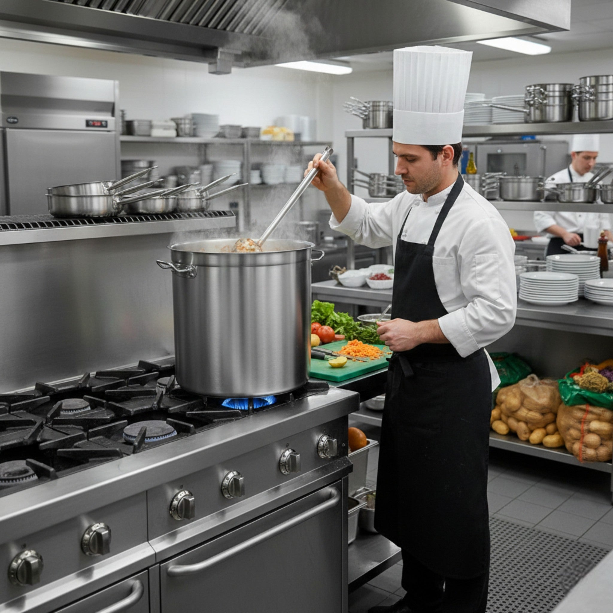 TAV OLLA DE AC INOX 80 LT C/TAPA