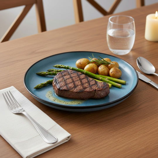 TERRA BLUE PLATO TRINCHE HYGGE 27 CM