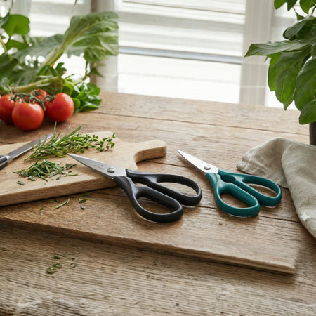 TIJERAS DE COCINA 20 CM MGO NEGRO