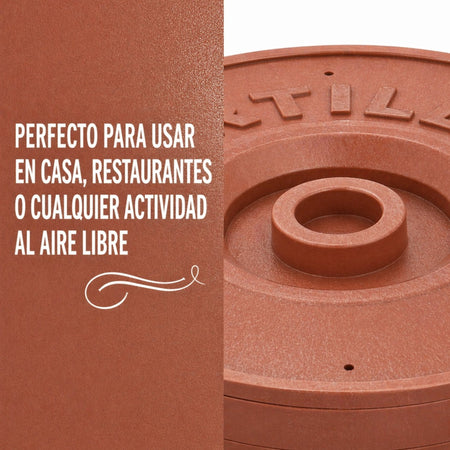 TORTILLERO TERMICO 21.5 CM TERRACOTA